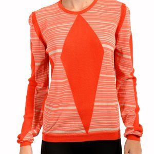 Ballantyne Women's Crewneck Long Sleeve Silk Wool Pullover Sweater US 2XS IT 36